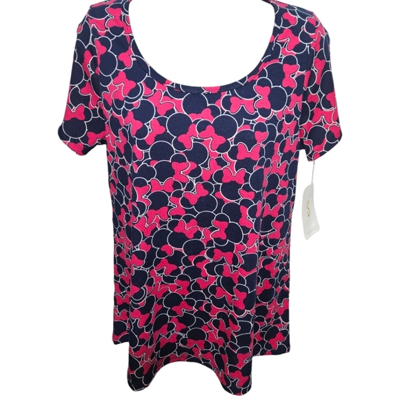 NWT LulaRoe Disney Minnie Mouse Short Sleeve Classic Tee - Picture 1 of 3